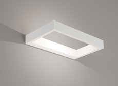 D-LIGHT Astro - nástenné LED svetlo - 260x160mm - biely kov