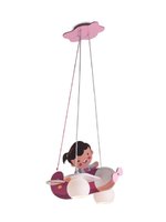 HAPPY PLANE Redo - závesné detské svietidlo- ružové lietadlo