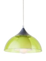 COLINE Redo - závesná lampa - zelený polycarbonát+sklo