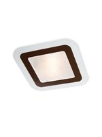 ARENA Redo - stropné svietidlo - biele sklo+wenge - 300mm