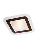 ARENA Redo - stropné svietidlo - biele sklo+wenge - 400mm