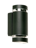 FOCUS Redo - nástenná lampa exteriérová - čierny kov - 229mm