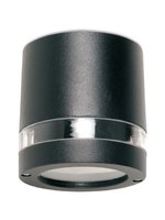 FOCUS Redo - nástenná lampa exteriérová - čierny kov - 102mm