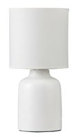 IDA Rabalux - stolná lampa - biela keramika+textil - 305mm