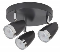 KAREN Rabalux - LED spot - antracit/chróm - ø 210mm