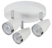 KAREN Rabalux - LED spot - chróm/biely kov - ø 210mm