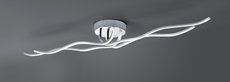 CATOKI Trio - stropná LED lampa - 1100mm - chróm/akryl