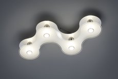 SEOUL Trio - LED stropnica - 530x340mm - chróm/sklo