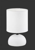 LUCI Trio - stolná lampa - biela keramika + biely textil
