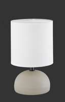 LUCI Trio - stolná lampa - cappucino keramika + biely textil