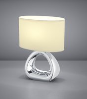 GIZEH Trio - stolová lampa - strieborno-biela - 345mm