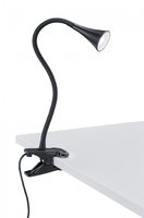 VIPER Trio - štipcová LED lampa - čierny kov+plast - 350mm