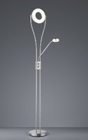 RENNES - lampa stojanová - LED - kov/nikel - 1800mm