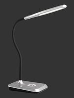 CHARGER Trio - LED pracovná lampa strieborná s indukciou