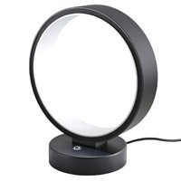 ATOMO Redo - LED svietidlo stolové - ø 185mm - čierny kov