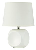 SIENNA Rabalux - biela lampa - keramika+textil - 250mm