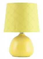 ELLIE Rabalux - lampa stolová - žltá keramika+textil - 260mm