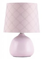 ELLIE Rabalux- lampa stolová - ružová keramika+textil- 260mm
