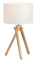 SOREN Rabalux - stolová lampa - textil+drevo/buk - 480mm
