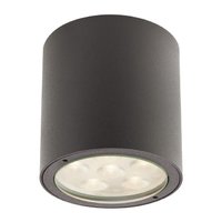 ROUND Redo - LED lampa stropná exteriérová - tmavošedý kov