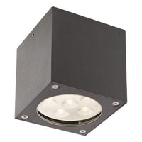 BOX Redo - LED svietidlo - tmavošedý kov+sklo - 90mm