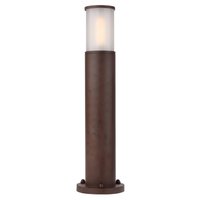 EXTER Redo - stĺpiková lampa záhradná - hnedočierna - 650mm