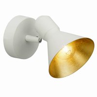 AZTEKAS Brilliant - spot nástenný - bielo-zlatý kov