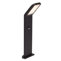PANEL Brilliant- stĺpikové LED svietidlo so senzorom- čierne