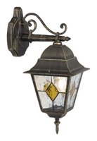 JASON Brilliant - nástenný lampáš exteriérový - zlato-čierna