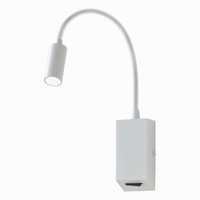 HELLO Redo - nástenná LED lampa - matný biely kov