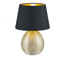 LUXOR Trio - lampa stolová - čierno-zlatá - 350mm