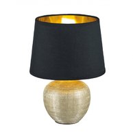 LUXOR Trio - lampa stolová - čierno-zlatá - 260mm