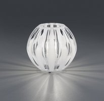 PUMPKIN Trio - stolová lampa - biely akryl - ø 230mm