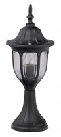 MILANO Rabalux- stĺpiková lampa - exteriér - čierny kov+sklo