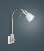 LEVISTO Trio - zásuvková lampa - E14 - nikel/sklo- 400mm