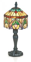 Artistar TF510 - krásna dekoračná stolná lampa - Tiffany sklo - ø 140x320mm