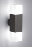 HUDSON Trio - nástenná lampa - E14/LED - 330mm - antracit