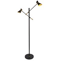 DIABLO Searchlight- LED lampa stojacia zlato-čierna - 1600mm