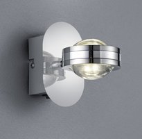 LENTIL Trio - nástenná LED lampa - kov-chróm-akryl