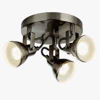 FOCUS Searchlight - bodová lampa - strieborný kov - ø 300mm