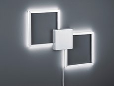 HYDRA Trio - nástenná LED lampa hranatá - 525mm - kov/nikel