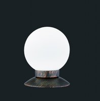 PRINCESS Trio - dotyková LED lampa - sklo+hrdzavý kov- 130mm
