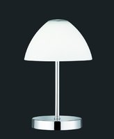 QUEEN Trio - LED lampa stolová - 240mm - chróm/sklo