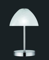 QUEEN Trio - LED lampa stolová - 240mm - nikel/sklo