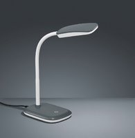 BOA Trio - pracovná LED lampa - šedo-biely plast - 360mm