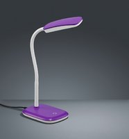 BOA Trio - pracovná LED lampa - bielo-fialový plast - 360mm