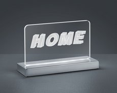 HOME Trio - dekoratívne LED svietidlo - 200mm - chróm, akryl