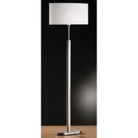 FINN Honsel - stojanová lampa - biely textil+nikel - 1570mm