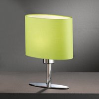 YIMMI Honsel - stolová lampa - chróm+zelený textil - 250mm