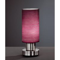 CICLO TILA Honsel - lampa stolná - ostružinové sklo s pruhmi